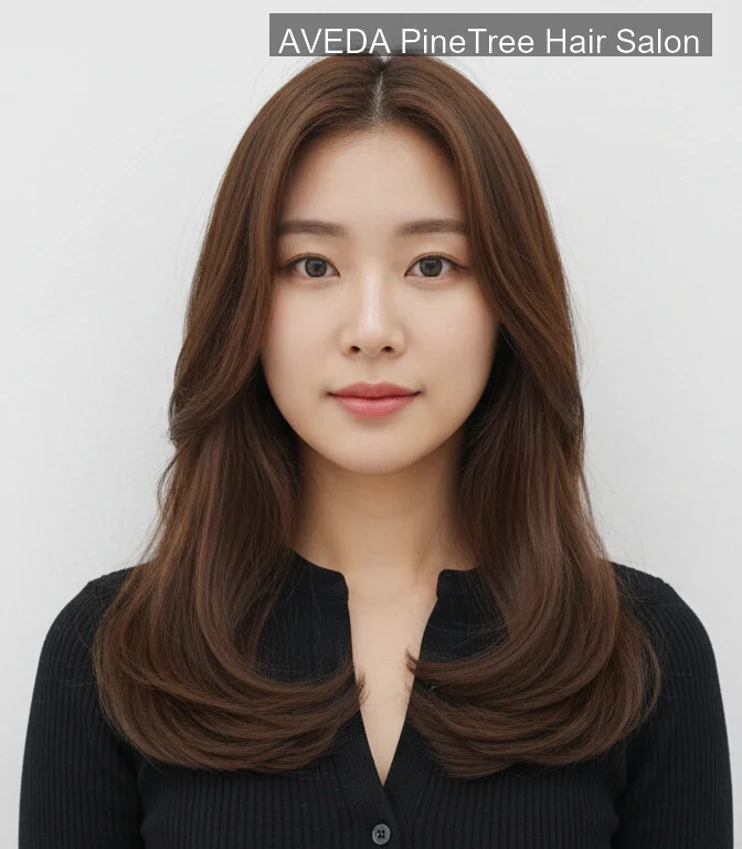 서대문역 중단발 레이어드컷 애프터 | 파인트리헤어살롱