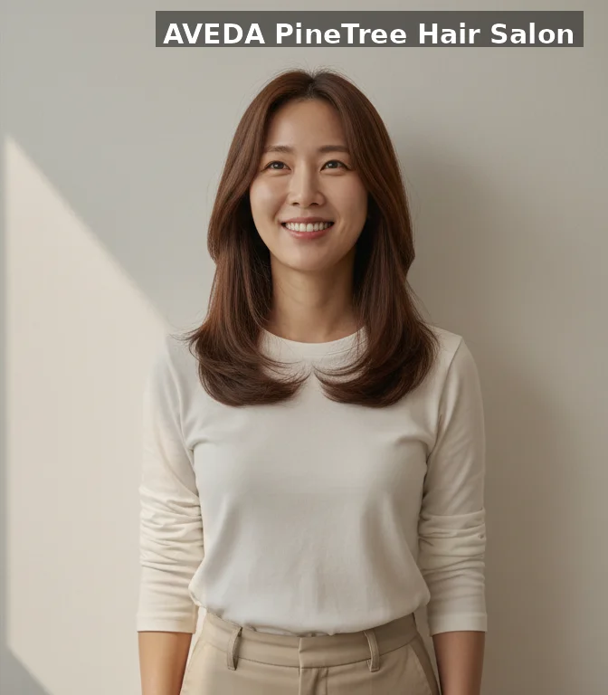 서대문역 중단발 레이어드컷 애프터 | 파인트리헤어살롱