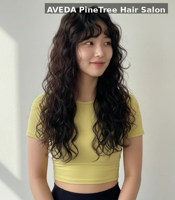 서대문역 레이어드 히피펌 애프터 | 파인트리헤어살롱