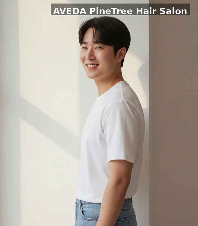 광화문 인근 서대문역 머리숱 적은 남자펌 애프터 파인트리헤어살롱
